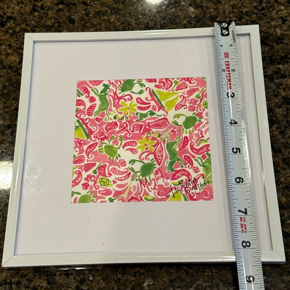 Lilly Pulitzer Print Studio 5x5 Wood Framed Wall Art- Lilly Loves Maryland - Picture 3 of 6